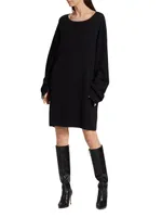 Alisaie Merino Wool-Cashmere Minidress