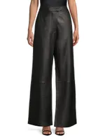 Genesis Wide-Leg Leather Pants