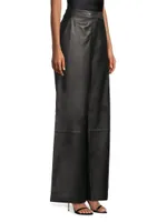 Genesis Wide-Leg Leather Pants