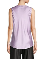 Horizon Silk Cowlneck Top