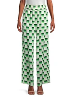 Odyssey Checkered Silk Pants