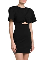 Cut-Out Mini T-Shirt Dress