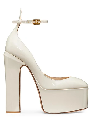 Tan-Go Platform Pumps Patent Leather