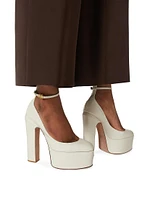 Tan-Go Platform Pumps Patent Leather