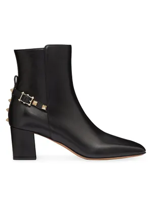 Rockstud Nappa Ankle Boots