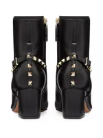 Rockstud Nappa Ankle Boots