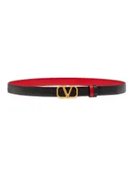 Reversible Vlogo Signature Belt Glossy Calfskin 20 MM