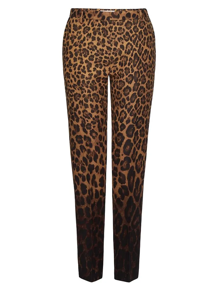 Crepe Couture Animalier Degradé Pants