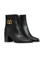 Vlogo Signature Calfskin Ankle Boots