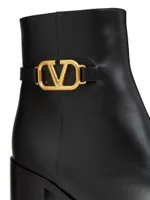 Vlogo Signature Calfskin Ankle Boots