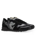 Mesh Fabric Camouflage Rockrunner Sneakers