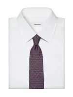 Gancini Printed Tie