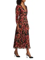 Racquel Floral Midi-Dress