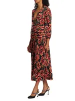 Racquel Floral Midi-Dress