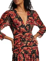 Racquel Floral Midi-Dress