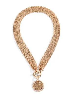 Sabbia 18K Rose Gold & 6.4 TCW Diamond Pendant Necklace