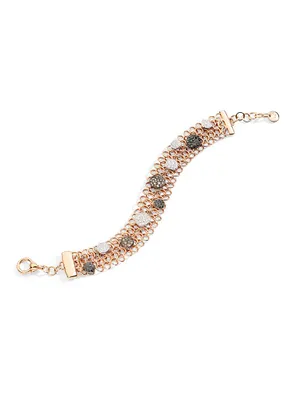 Sabbia 18K Rose Gold & 1.5 TCW Diamond Chain Bracelet