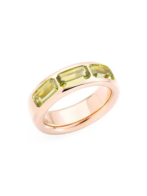 Iconica 18K Rose Gold & Peridot Ring