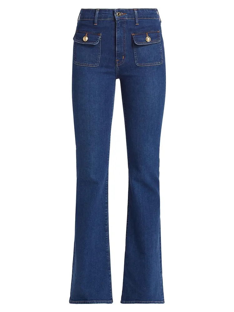 Brandi Patch Pocket Flare Jeans