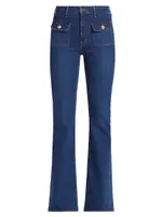 Brandi Patch Pocket Flare Jeans