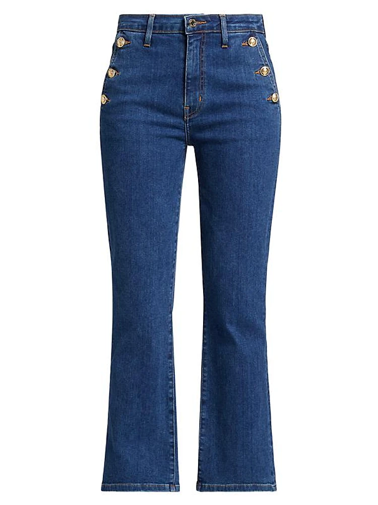 Goldie High-Rise Crop Flare Jeans