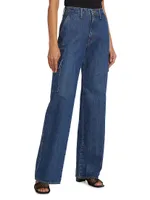 Erika Wide-Leg Utility Jeans