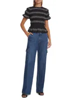 Erika Wide-Leg Utility Jeans