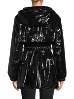 Belted Rain Slicker Coat