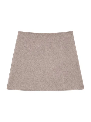 Wool-Cashmere Miniskirt