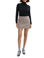 Wool-Cashmere Miniskirt