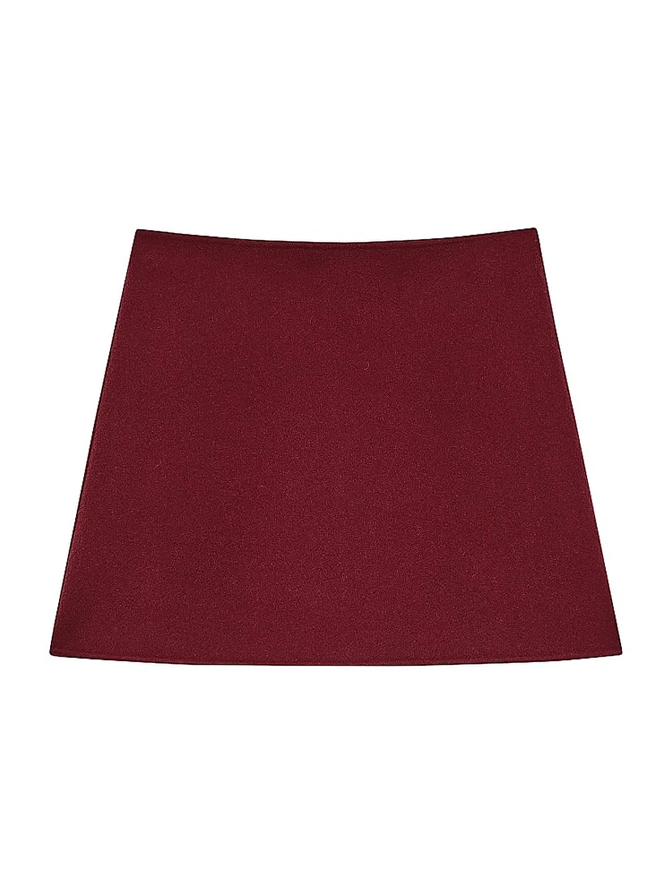 Wool-Cashmere Miniskirt