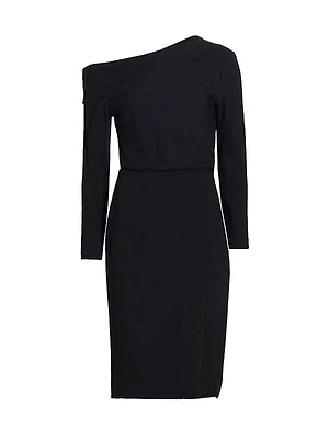 Asymmetric Off-The-Shoulder Dress