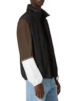 Rockstud Untitled Studded Nylon Windbreaker Jacket
