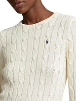 Julianna Cable-Knit Pima Cotton Sweater