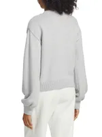 Mainline Faux Pearl & Crystal-Embellished Wool Sweater