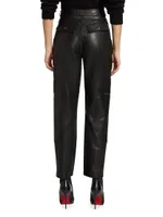 Racer Taper Leather Pants