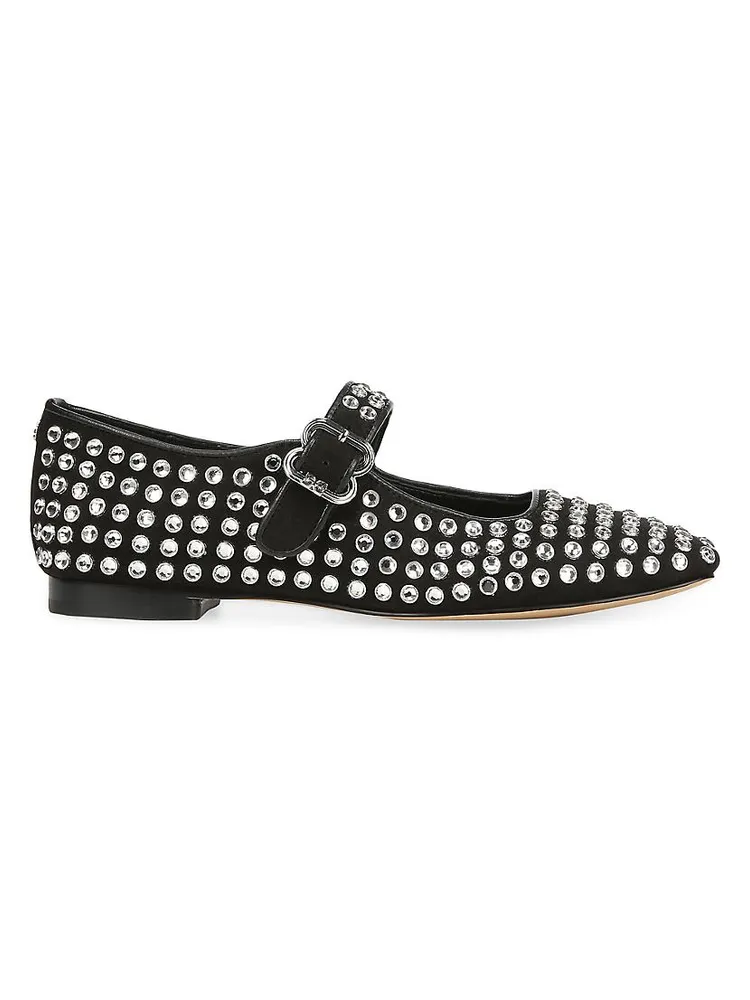 Michela Embellished Gem Mary Jane Flats