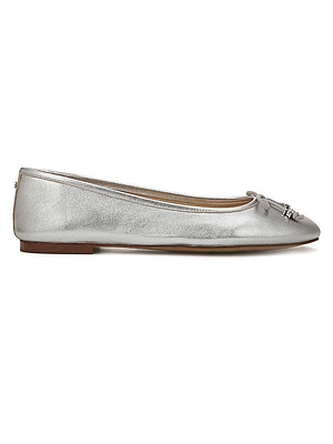 Felicia Metallic Leather Ballet Flats