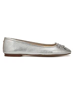 Felicia Metallic Leather Ballet Flats