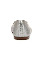 Felicia Metallic Leather Ballet Flats