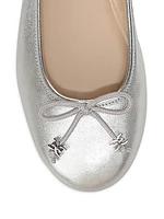 Felicia Metallic Leather Ballet Flats