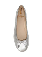 Felicia Metallic Leather Ballet Flats