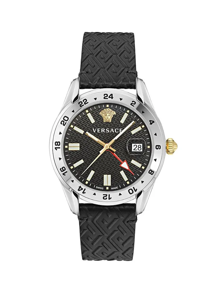 ​41MM Greca Time GMT Watch