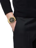 45MM Greca Extreme Chrono Yellow Gold Watch