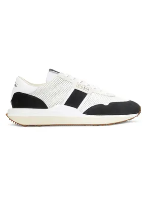 Train 89 Leather & Suede Low-Top Sneakers
