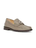 Logo-Accented Leather Loafers