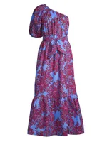 Zelalynn Cotton Floral Maxi Dress