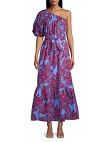 Zelalynn Cotton Floral Maxi Dress