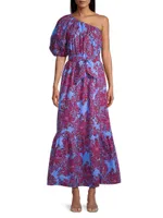 Zelalynn Cotton Floral Maxi Dress