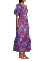 Zelalynn Cotton Floral Maxi Dress